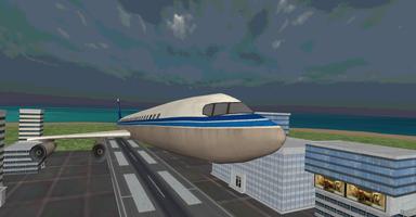 Avion Pro simulateur de vol 3D Affiche