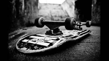 Skateboarding. Sport Wallpaper الملصق