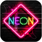 Neon Sign - Glow Text App آئیکن