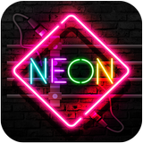 Neon Sign - Glow Text App آئیکن