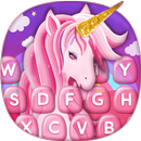 Roze Eenhoorn Foto Toetsenbord-APK