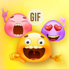 Sticker Library: Colorful Stickers, Love Emoji GIF 图标