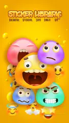 Sticker Library: Colorful Stickers, Love Emoji GIF APK download