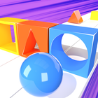 Переключатель форма 3D - Цвет мяч дорога иконка