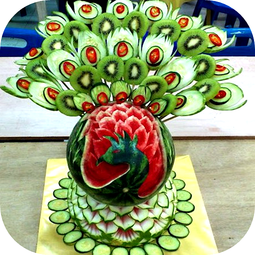 Design de escultura de frutas