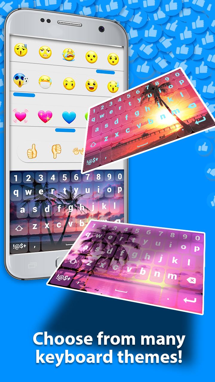 Coucher De Soleil Plage Clavier Emoji Pour Android