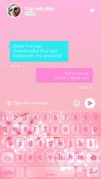 💟 Tastatur Für Mädchen - Rosa Hintergrund 💟 Screenshot 2