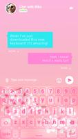 💟 Clavier Pour Les Filles - Fond Rose 💟 capture d'écran 2