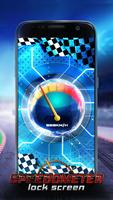 Race Auto Snelheidsmeter - Vergrendelscherm screenshot 3