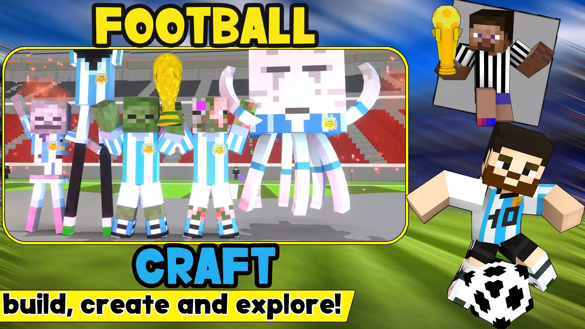 Скачать Футбол Крафт Мод APK Для Android