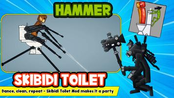 Hammer Skibidi toilet mod poster