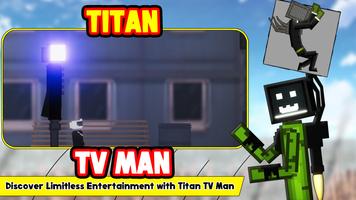 Titan tv man melon terrain Affiche