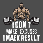 Motivational Gym Quotes with I アイコン