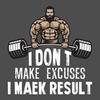 Motivational Gym Quotes with I ícone