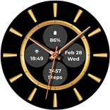 Gold Watch Face