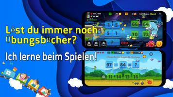 Drachen Mathe : kinder rechnen Plakat