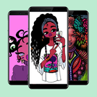 Cute Black Girls Wallpapers icône
