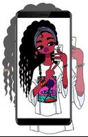 Cute Black Girls Wallpapers الملصق