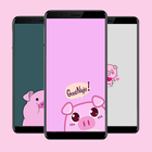 Cute Pig Wallpapers Background-icoon