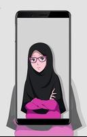 Hijab Wallpapers Cartoon capture d'écran 3