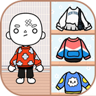 Toca dress up game ไอคอน