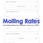 Mailing Rates icône