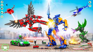 Flying Robot Transforming Game screenshot 1