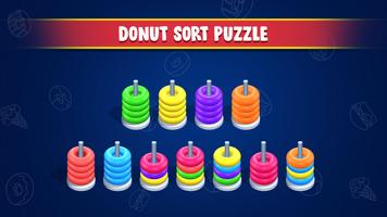 Donut Sort Puzzle: Color Sorti स्क्रीनशॉट 1