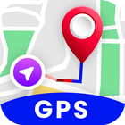 GPS-navigatie: GPS, kaarten-icoon