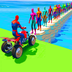 Quads Superhero Stunts Racing icône