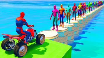 Quads Superhero Stunts Racing Affiche