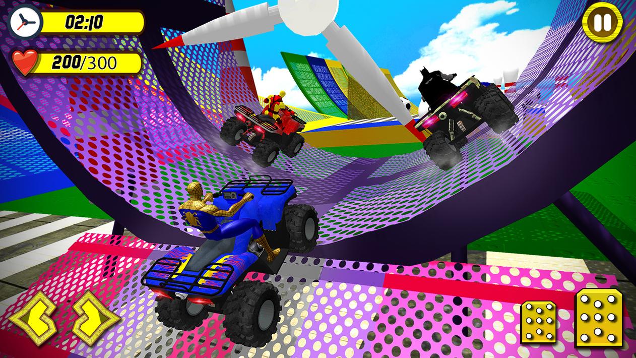 ATV Quads Bike Spider Superheroes Stunts Racing 3D screenshot 21