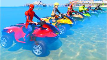 Quads Superhero Stunts Racing capture d'écran 1