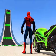 Superhero Tricky Bike Stunt GT Racing