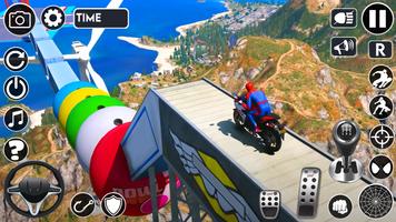 Superhero Tricky Bike Stunt imagem de tela 2