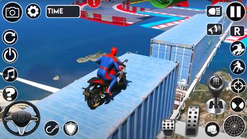 Superhero Tricky Bike Stunt imagem de tela 3