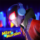 Spider Hero Rope Man Miles Morales icono