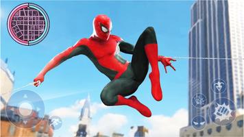 Spider Hero Rope Man Miles Morales Poster