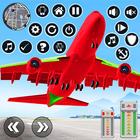 Airplane Flight Sim Pilot Game simgesi