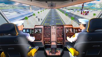 پوستر Airplane Flight Sim Pilot Game