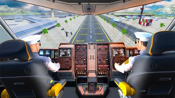 Airplane Flight Sim Pilot Game Plakat