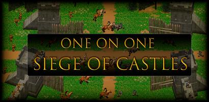 One on one: Siege of castles - Offline strategy Affiche
