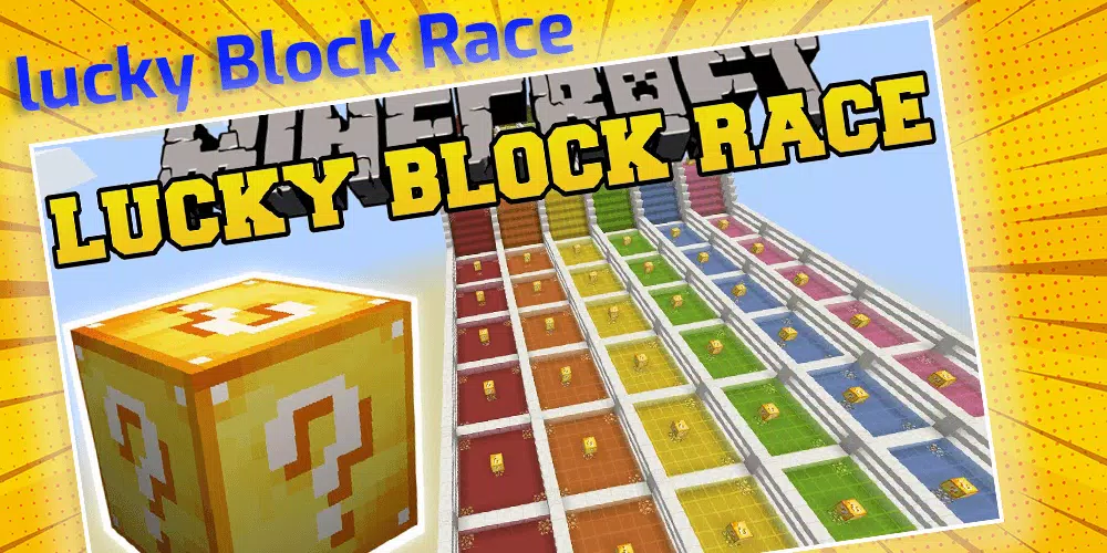 1.8] LUCKY BLOCK RACE MAP DOWNLOAD Minecraft Map