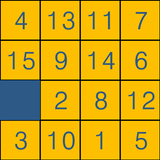슬라이딩 퍼즐 icono
