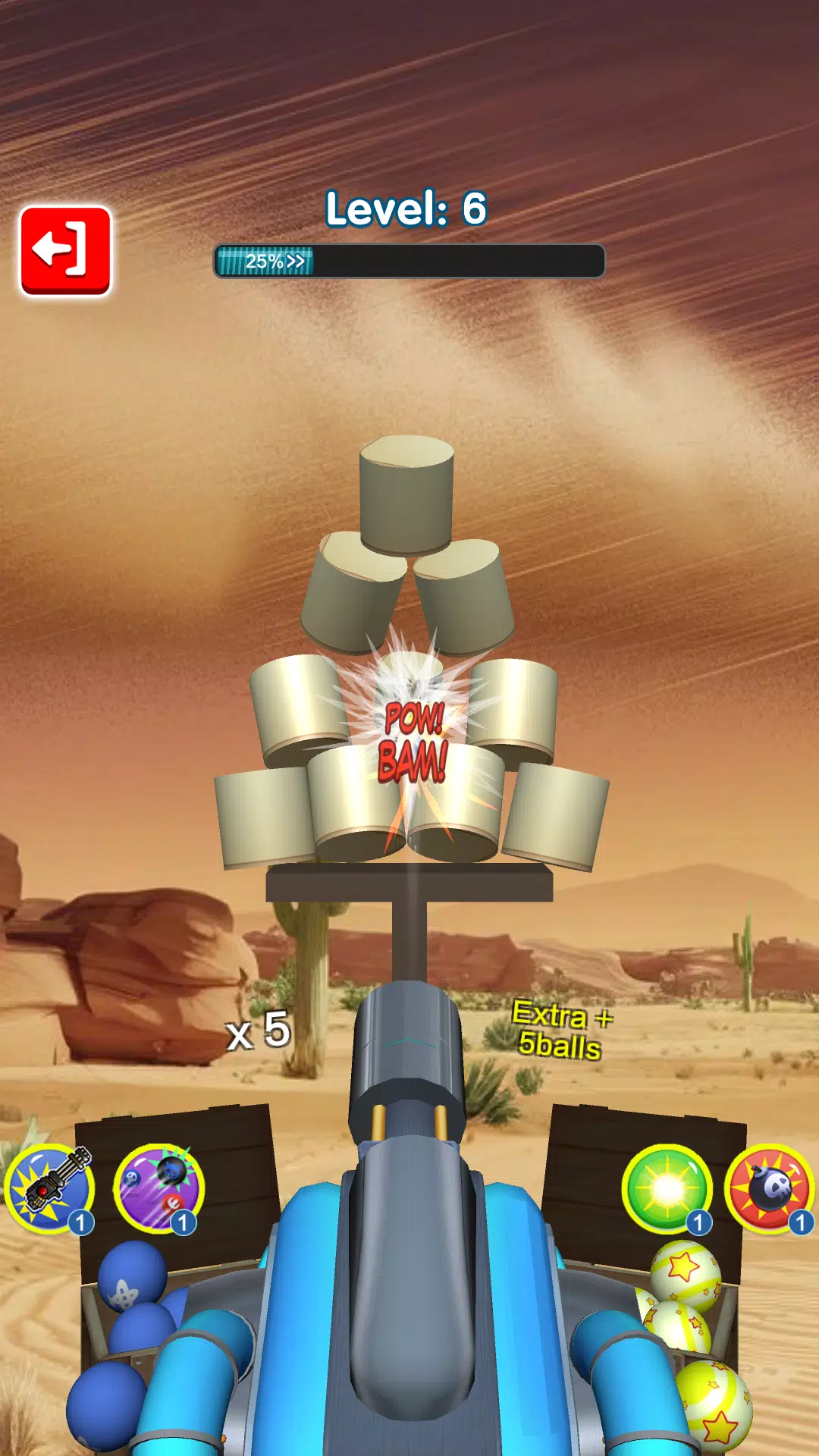 Knock Cannon Ball Strike Cans