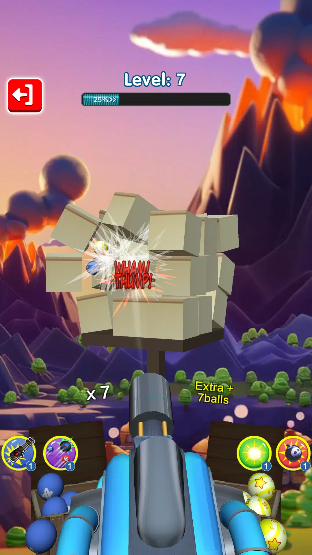 Knock Cannon Ball Strike Cans