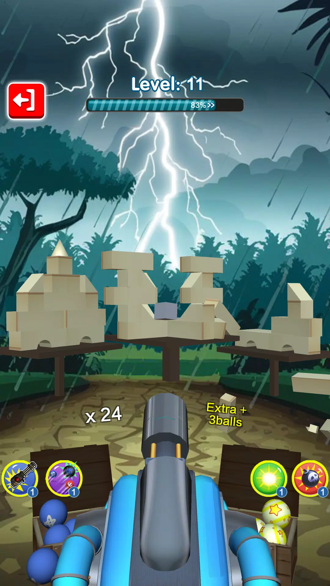 Knock Cannon Ball Strike Cans