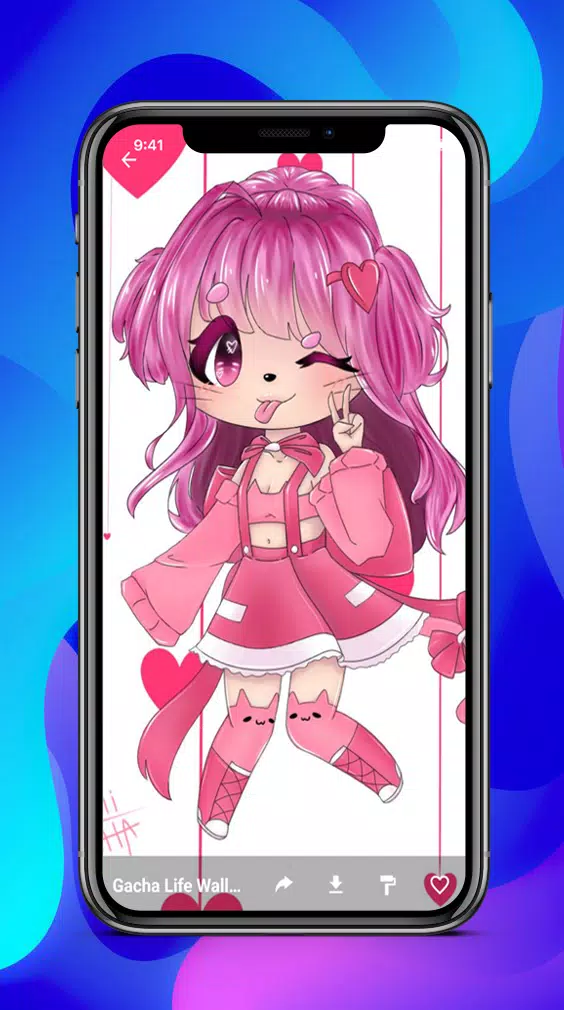 Cute Gacha girl, edit, HD phone wallpaper