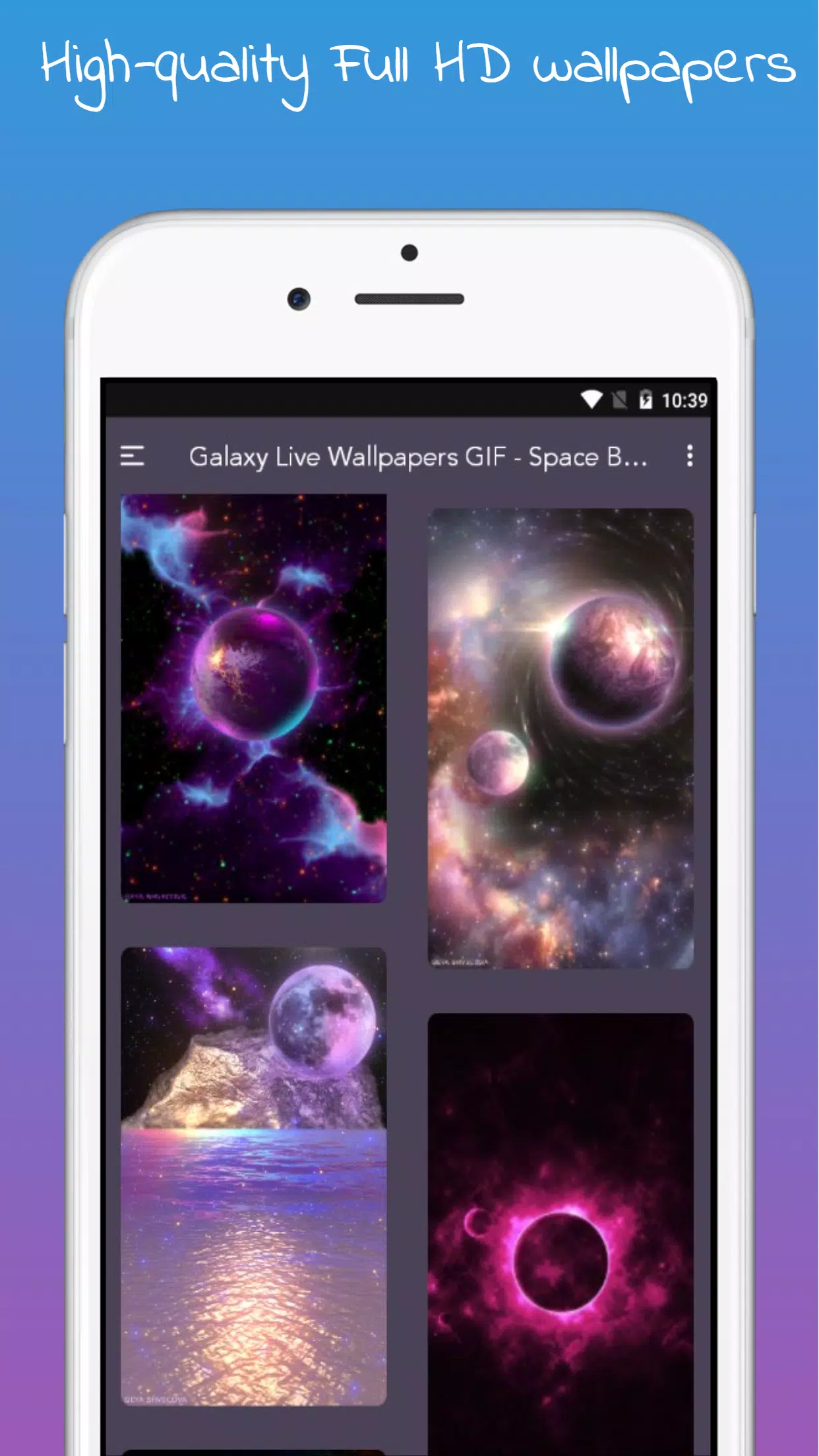 Galaxy Live Wallpapers GIF - Space Background APK for Android Download