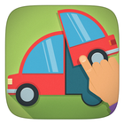 Trucks and cars kids puzzle আইকন